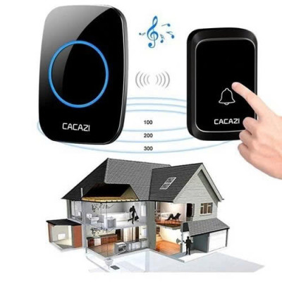 Chuônjg Cửa Báo Khách Không Dây – Tín Hiệu Xa Đến 300m, Siêu Nhạy, Lắp Nhanh, đèn ốp trần