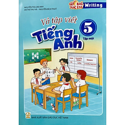 Sách - Writing - Vở tập viết Tiếng Anh lớp 5 tập 1+2 (Global success)