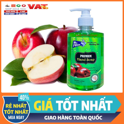 Nước rửa tay thảo mộc Premium Hand Soap Mr Fresh 500ml - an toàn cho da tay
