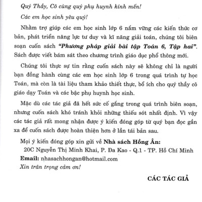 Phương Pháp Giải Bài Tập Toán 6 - Tập 2 (Theo Chương Trình Giáo Dục Phổ Thông Mới) 