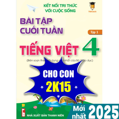 Combo - Sách Bài tập cuối tuần Toán và Tiếng Việt lớp 4 Kết nối tri thức Học kì 1 (2 cuốn) VietJack