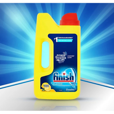 Combo nước làm bóng bát finish 800ml + Bột rửa bát finish 2.5kg dùng cho máy rửa bát