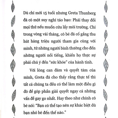 Greta Thunberg Chiến Binh Vì Hành Tinh Xanh 9+