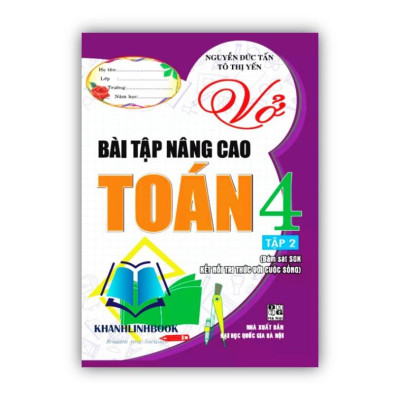 Sách - Combo Vở Bài Tập Nâng Cao Toán 4 - Tập 1 + 2 (Bám Sát Sgk Kết Nối Tri Thức)