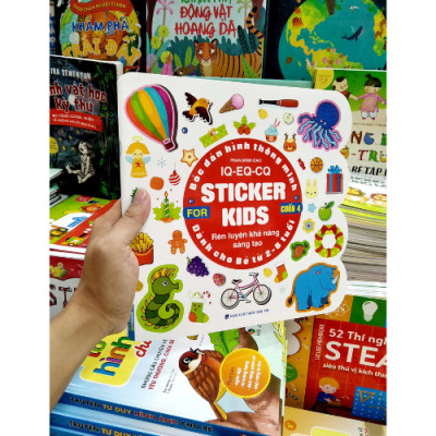 Bóc Dán Hình Thông Minh IQ - EQ - CQ - Sticker For Kids Cuốn 4 (2-8T)