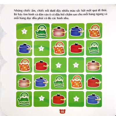 Bóc Dán Hình Thông Minh IQ - EQ - CQ - Sticker For Kids Cuốn 4 (2-8T)