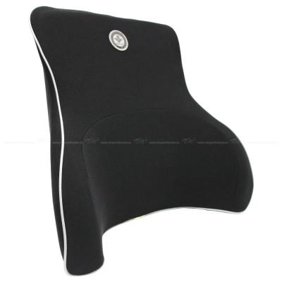 Tựa Lưng Ô Tô Cao Su Non Vải Nỉ CIND G002 Màu Đen