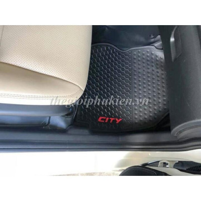 Thảm sàn, lót sàn cao su 3D cho Honda City 2015-2021