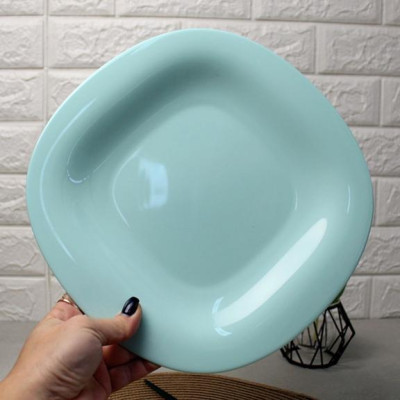 Đĩa (dĩa) nông lòng Luminarc Carine thủy tinh xanh ngọc P4127- 27cm
