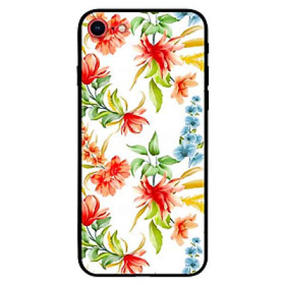 Ốp lưng in cho Iphone 7/ 8 Mẫu Cành Hoa Lan Đỏ