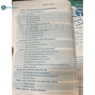 Combo 2 cuốn sách Bộ đề kiểm tra Toán 7 Tập 1 + Tập 2 (Theo chương trình giáo dục phổ thông 2018)