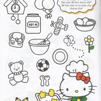 Hello Kitty - Rèn Luyện Khả Năng Quan Sát (Tô Màu)