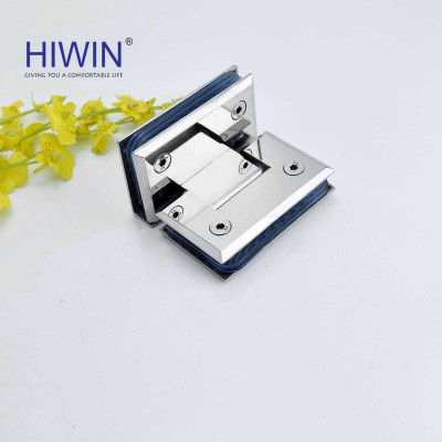 Tên gọi: Bản lề phòng tắm kính 90 độ cạnh vát mặt gương inox 304 Hiwin HG-011 (dày 5 mm)
