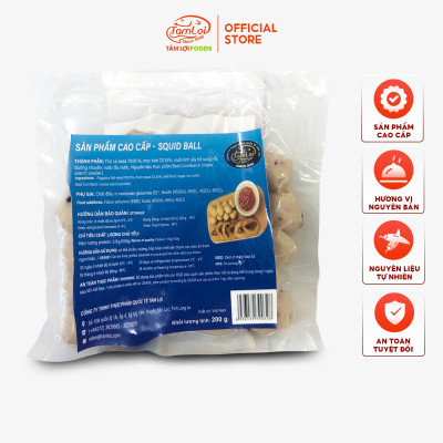 Mực viên Tâm Lợi, loại cao cấp - Hương vị tự nhiên - Đảm bảo sức khoẻ - Giao nhanh trong 3h - 500gr