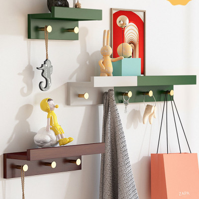 Kệ gỗ treo tường nút treo đồ kim loại Dola Home. Kệ treo đóng đinh dễ sử dụng, treo quần áo, để lọ hoa, đồ dùng gia đình