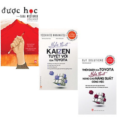 Combo 3 Cuốn Được Học + Nghệ Thuật Kaizen Tuyệt Vời Của Toyota +Thói Quen Của Toyota Nghệ Thuật Nâng Cao Năng Suất Công Việc