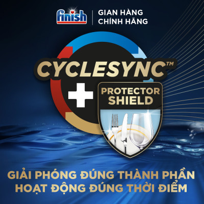Combo 2 Viên rửa chén Finish Ultimate 18 viên + Nước làm bóng Finish 500ml + Muối rửa chén Finish 1kg