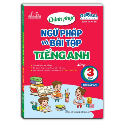 Sách - Global Success - Chinh Phục Ngữ Pháp Và Bài Tập Tiếng Anh Lớp 3 - Có Đáp Án - Combo 2 Tập - Minh Thắng