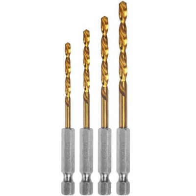 BỘ 4 MŨI KHOAN KIM LOẠI 1.5-3MM INGCO AKD1402 - HÀNG CHÍNH HÃNG