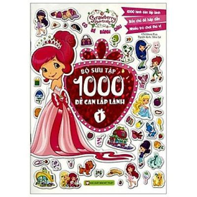Sách - Cô Bé Bánh Dâu - Bộ Sưu Tập 1000 Đề Can Lấp Lánh Quyển 1 - Tân Việt Books