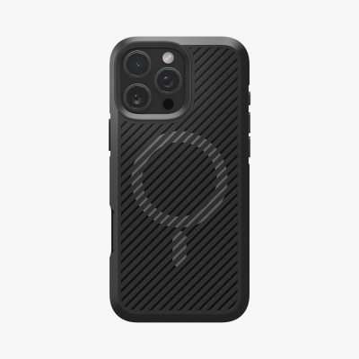 Ốp Lưng Spigen Sạc từ tính cho iPhone 16 Pro Max/ 16 Pro, SPIGEN CORE ARMOR MAGFIT MATTE BLACK Chống Sốc_ Hàng Chính Hãng