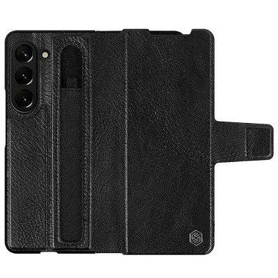 Bao da cho Samsung Galaxy Z Fold 6, Z Fold 5 có ngăn đựng S-Pen hiệu Nillkin (bảo vệ máy cực tốt, chất liệu da thật cao cấp, thiết kế thời trang cá tính) - Hàng chính hãng