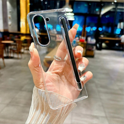 Ốp lưng trong suốt siêu mỏng chống ố vàng cho Samsung Galaxy  Z Fold 7 / Z Fold 6 5G Likgus Penone bảo vệ 360 độ màn phụ và mặt lưng ( tặng bút từ tính ) - Hàng chính hãng