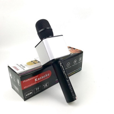 Micro Karaoke Bluetooth kèm loa kết nối điện thoại, máy tính bảng Hát Không Dây, Nghe Nhạc, Hỗ Trợ Kết Nối Thẻ Nhớ, USB Pin sạc MÀU ĐEN - Hàng Chính Hãng