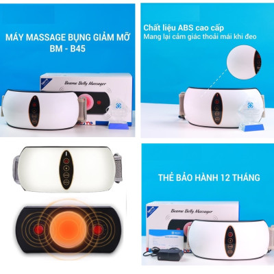 Đai massage tan mỡ bụng- rung lắc và xoay 360 độ hiệu quả Đai Massage đốt cháy chất béo- hồng ngoại giảm đau nhức- làm thon gọn cơ thể