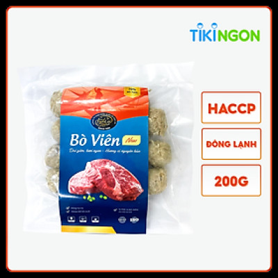 Bò viên Tâm Lợi, loại cao cấp - Dai ngon tự nhiên - Đảm bảo sức khoẻ - Giao nhanh trong 3h - 200gr