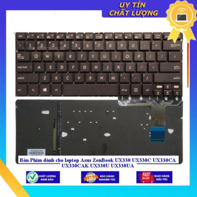 Bàn Phím dùng cho laptop Asus ZenBook UX330 UX330C UX330CA UX330CAK UX330U UX330UA - MÀU ĐỒNG - CÓ ĐÈN - Hàng Nhập Khẩu New Seal