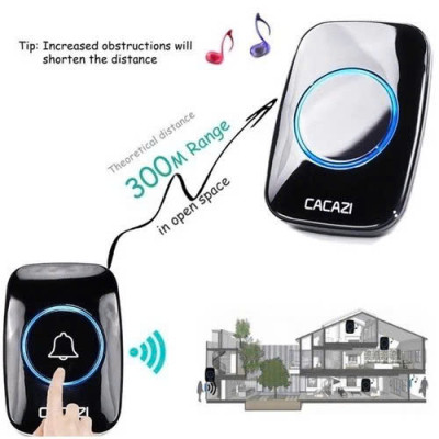 Chuônjg Cửa Báo Khách Không Dây – Tín Hiệu Xa Đến 300m, Siêu Nhạy, Lắp Nhanh, đèn ốp trần