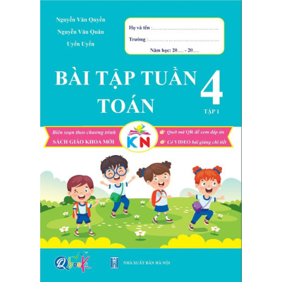 Sách Combo Bài Tập Tuần Toán và Tiếng Việt Lớp 4 - Tập 1 - Kết Nối Tri Thức Với Cuộc Sống (2 cuốn)