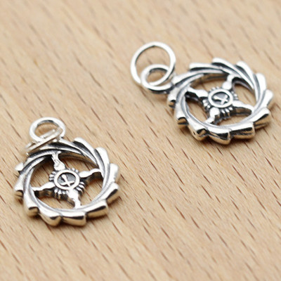Combo 2 cái charm bạc hình bánh lái treo - Ngọc Quý Gemstones