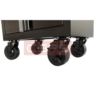 Bộ 2 Tủ dụng cụ CSPS 122cm 2 hộc kéo màu đỏ mặt ván gỗ kèm vách lưới