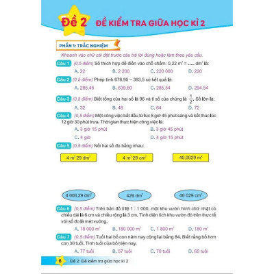 Sách - Đề Kiểm Tra Toán 5 - Bộ sách Kết Nối biên soạn theo chương trình GDPT mới - ndbooks