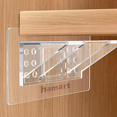 Móc Tam Giác Đôi Đỡ Kệ Gỗ Lớn Kê Giá Chia Ngăn Tủ Quần Áo Vách Nhựa Bếp Ke Góc L Dán Tường Siêu Dính