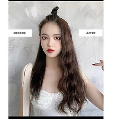 tóc giả kẹp phồng️ miếng 2 kẹp tóc giả kẹp xù dài cao cấp