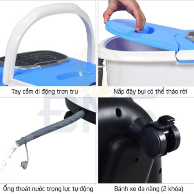 [Hàng Chính Hãng - BH 2 Năm]Bồn Ngâm Chân, Massage Chân SereneLife SL12, Bảo hiểm 2 tỷ [NHẬP KHẨU HOA KỲ]