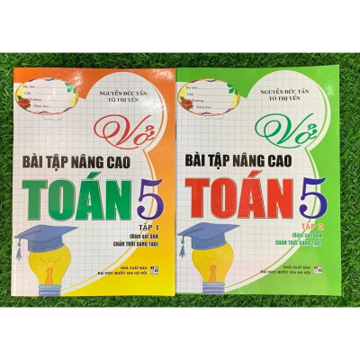 Sách - Combo Vở Bài Tập Nâng Cao Toán 5 Tập 1 + 2 (Bám Sát SGK Chân Trời Sáng Tạo) (Bộ 2 Cuốn) (HA-MK1)