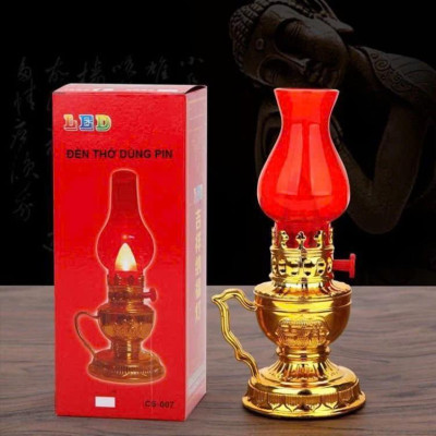 Cặp Đèn Thờ Vĩnh Cửu Sử Dụng Pin - Combo 2 Đèn Bàn Thờ Đẹp, Tôn Nghiêm Decor Decor Phòng Trang Trí Nhà