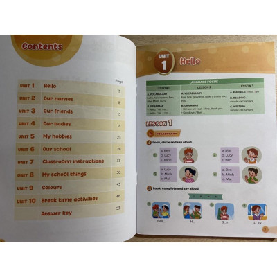 Sách - Vở bài tập Tiếng Anh lớp 3 ( tập 1 + tập 2)