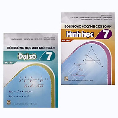 Combo: Bộ Sách Bồi dưỡng Học sinh giỏi Toán 7 (BT Đại số + Hình học)