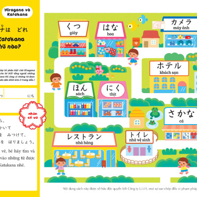 SÁCH TIẾNG NHẬT CHO TRẺ 5-6 TUỔI _ Vui học Katakana (5~6 tuổi)