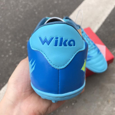 Wkia Army Xanh mẫu giày thể thao đá banh đá bóng _ giày đá sân cỏ nhân tạo