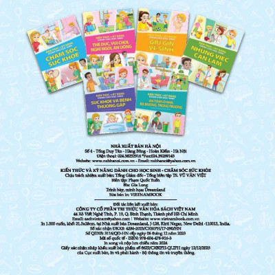 Combo 4 Quyển Kiến Thức Và Kỹ Năng Dành Cho Học Sinh: Chăm Sóc Sức Khỏe + Thể Dục, Vui Chơi, Nghỉ Ngơi, Ăn Uống + Những Việc Cần Làm + Sức Khoẻ Và Bệnh Thường Gặp