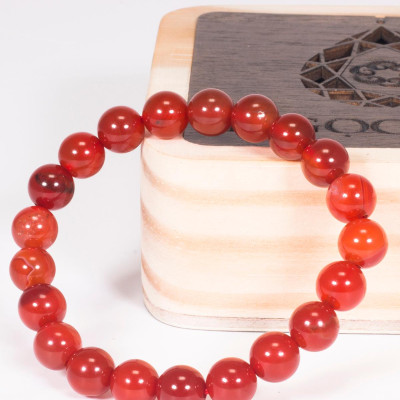 Vòng tay phong thủy đá mã não đỏ mệnh hỏa , thổ - Ngọc Quý Gemstones