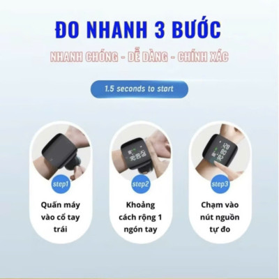 Máy Đo HuyếttÁp CổTay Thông Minh, Màn Hình LED, GiọngNói Tiếng Việt, Bản Sạc Pin Tiện Lợi đèn pha led ốp trần