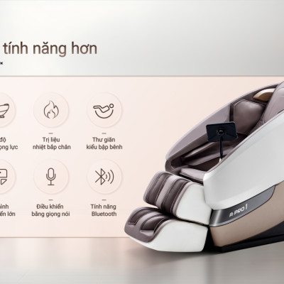 |MUA 1 TẶNG 1|  Ghế Massage Toàn Thân GINTELL A PRO 1 + G RELAX EZ | 3 năm bảo hành chính hãng