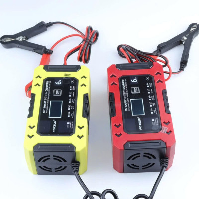 Bộ Sạc FOXSUR 6A Hàng Nhật – Sạc Ắc Quy Thông Minh 10 Bước, Bảo Vệ An Toàn Tuyệt Đối , đèn trang trí đồng hồ treo tường